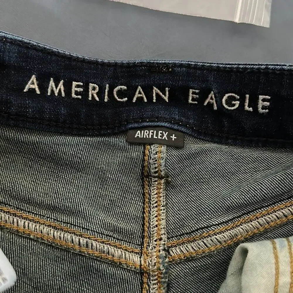 American Eagle‎ Jeans Mens 26X26.5 Blue Air Flex Stretch Classic Boot Comfort